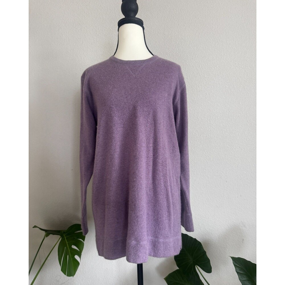 100% 2-PLY Cashmere Charter Club Sweater Women S Light Purple Minimalist